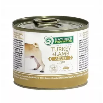 NATURE'S PROTECTION Adult Light Turkey and Lamb - šlapias šunų maistas - 200 g