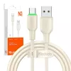 USB į USB-C laidas Mcdodo CA-4750 su LED lempute 1,2 m (smėlinis)