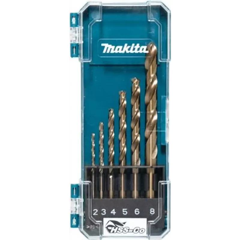 Makita D-75758 grąžtų rinkinys HSS-Co 6 dalys (D-75758)