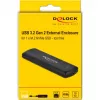 SSD dėklas DeLOCK 42615 juodas M.2