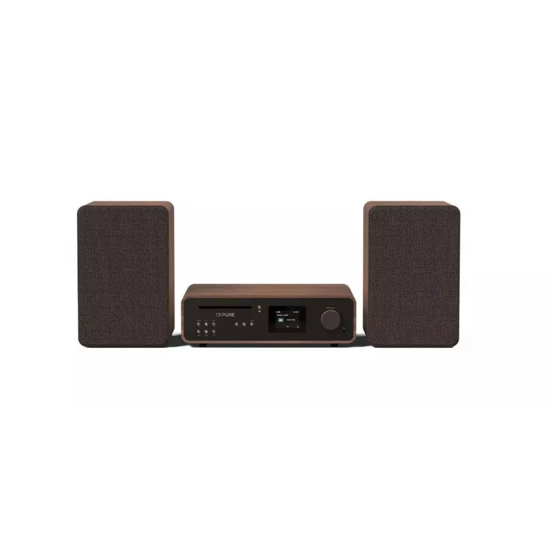 Pure Classic Stereo HiFi-Audiosystem 100W DAB+ Bluetooth Wi-Fi CD Juoda walnut