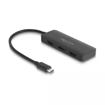 DeLOCK USB-C skirstytuvas DP Alt Mode į 3 x HDMI MST 4K 60 Hz
