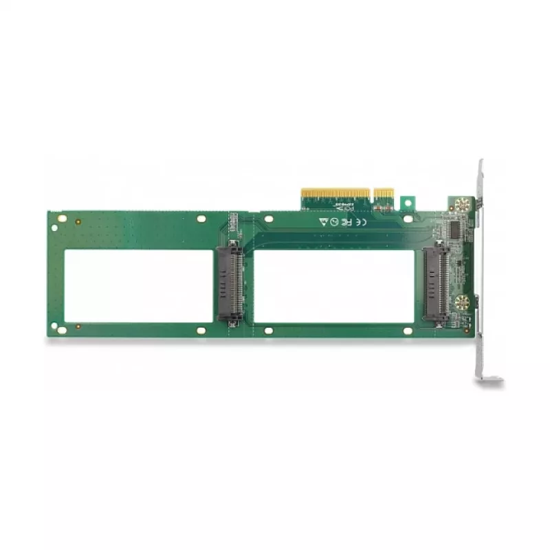 DeLOCK PCI Express 4.0 x8 kortelė su 2 vidiniais U.2 NVMe SFF-8639, skirta bifurkacijai