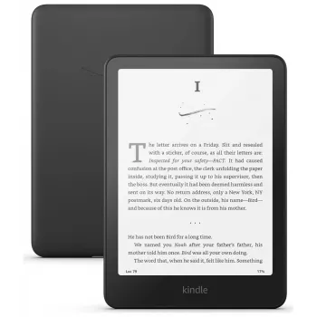 E. skaitytuvas Amazon Kindle Paperwhite (12th Gen 2024) — 7 col. ekranas, 16 GB, juoda, Wi‑Fi, Bluetooth, USB‑C