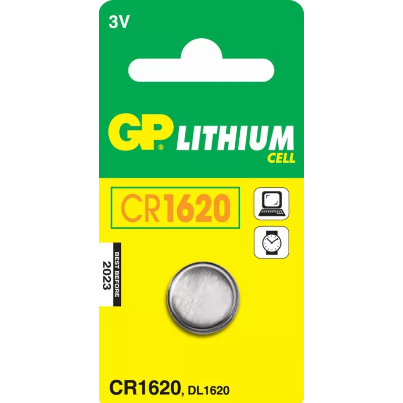 Vienkartinė baterija GP Batteries CR1620 ličio elementas