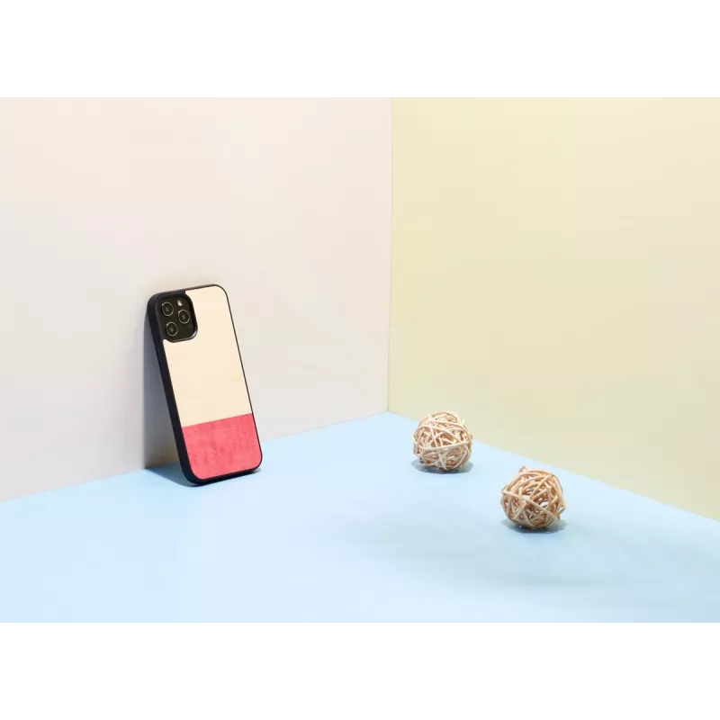 Telefono dėklas man and wood iPhone 12 / 12 Pro — miss match Juoda