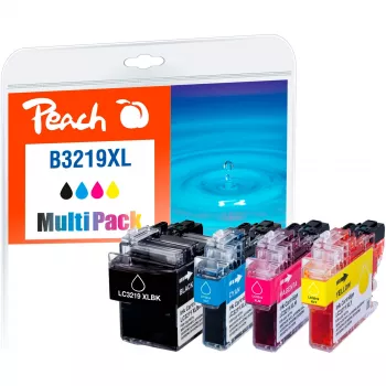 Peach PI500-245 rašalo kasetė 4 vnt. Juoda, žalsvai mėlyna, purpurinė, geltona