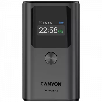 Nešiojamas powerbankas CANYON OnPower 130 TFT 10000 mAh