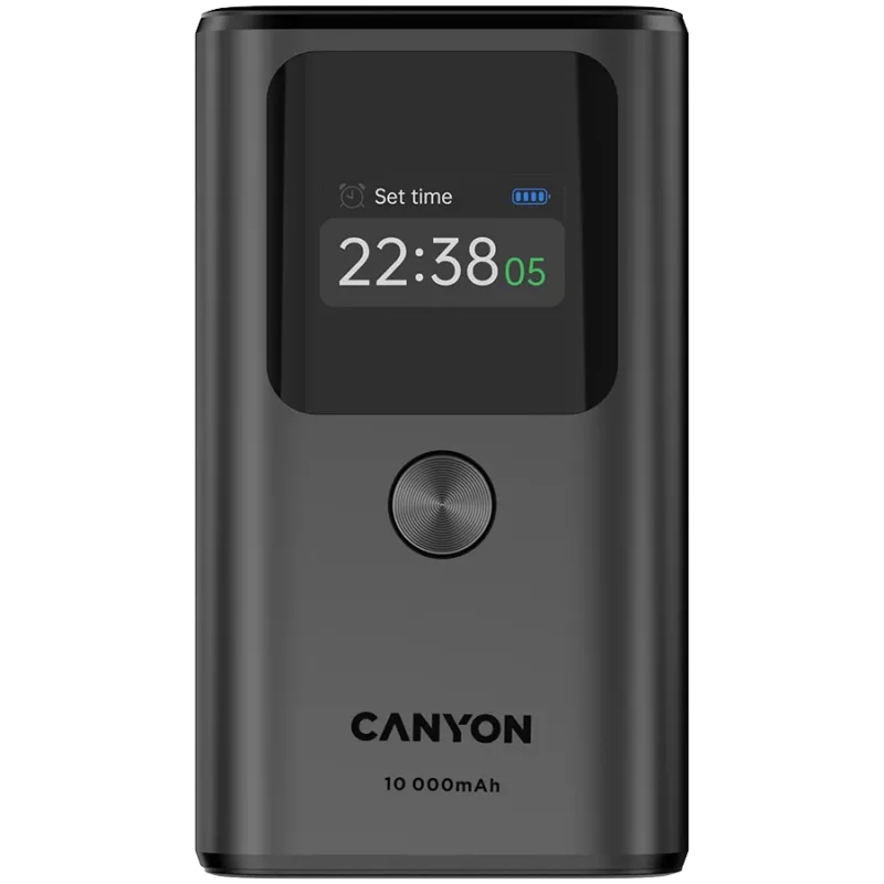 Nešiojamas powerbankas CANYON OnPower 130 TFT 10000 mAh