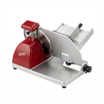 Berkel Homeline HL PLUS 200 raudona elektrinė mėsos ir delikatesų pjaustyklė, 200 mm peilis, raudona apdaila