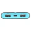 PowerBank EnerGo 10000mAh pilkai mėlyna