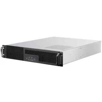 SidabrinėStone RM23-502 Rackmount Server Chassis, ATX, USB 3.0 - 2U - Juoda