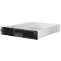 SidabrinėStone RM23-502 Rackmount Server Chassis, ATX, USB 3.0 - 2U - Juoda