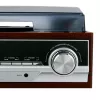 Garso patefonas Camry CR 1168 — juodas su medžio apdaila, 33/45 RPM, įmontuoti garsiakalbiai, RCA išvestis