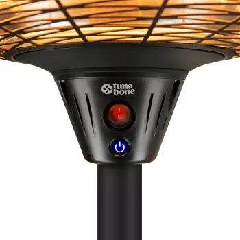 Elektrinis stovintis infraraudonųjų spindulių terasos šildytuvas TARGUS TB2068S-01, 2000 W, 3 galios lygiai, IP45, plotams iki 20 m²