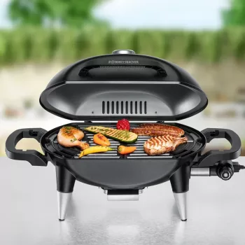 ROMMELSBACHER BBQ 4000, 2200 W, grilis, elektrinis, 300 °C, stalinis, rūdžių spalvos