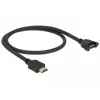 HDMI kabelis DeLOCK 85463 0,5 m A tipo kištukas į lizdą juodas