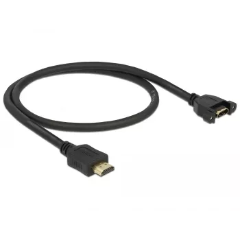 HDMI kabelis DeLOCK 85463 0,5 m A tipo kištukas į lizdą juodas