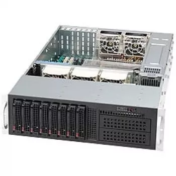 Supermicro 3U 8x 3,5 col. karštai keičiama SAS/SATA serverio važiuoklė 2x 800W