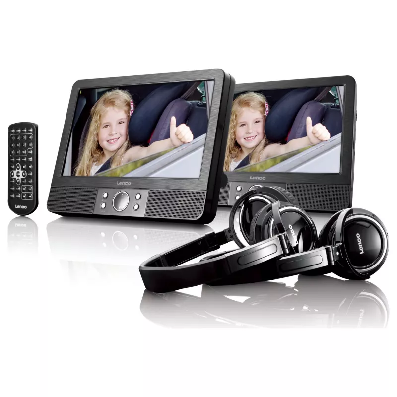 Nešiojamas DVD grotuvas Lenco MES-415 22.9 cm 802 x 480 pikselių juodas
