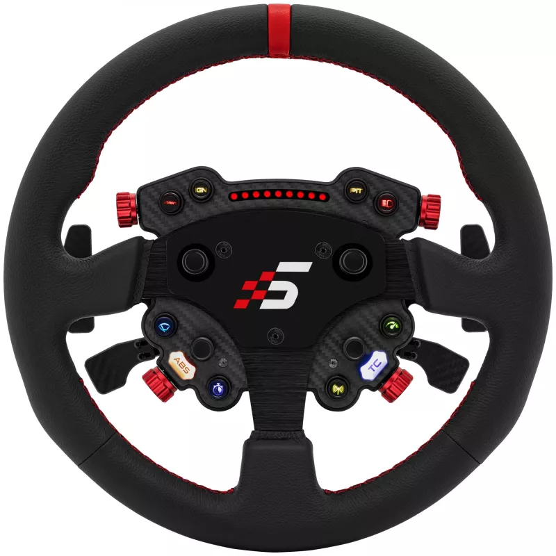 Simagic vairo stebulės rankenėlė GT1 Pro (GTPRO-R K Leather) – odinis apvalkalas, suderinama su GT1 serija