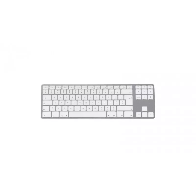 Klaviatūra Matias FK408BTS-UK Bluetooth Tenkeyless aliuminio Sidabrinė — UK išdėstymas