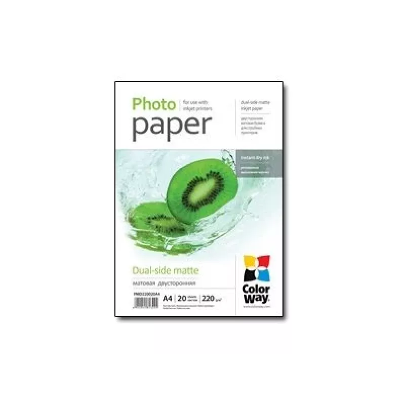 Fotopopierius ColorWay PMD220020A4 A4 matinis 220 g/m² 20 lapų