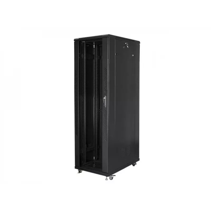 Lanberg | Laisvai pastatoma 19 colių stelažo spinta 42U/800x1000 (plokščia pakuotė) | FF01-8042-12B | Juoda
