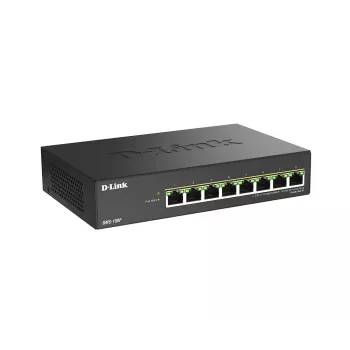 Nevaldomas komutatorius D-Link DMS-108P/E 8 prievadų 2,5G PoE++ 40 Gbit/s