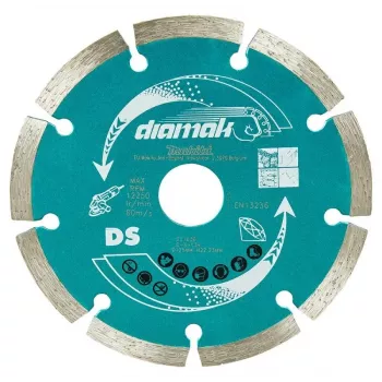 MAKITA DEIMANTINIS DISKAS 125x22,23 mm SEGMENTINIS /10 vnt. BETONUI, PLYTŲ, MARMURO PJAUSTYMUI