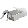 Ekranuotas RJ45 kištukas EQUIP Cat 8.1, vyriškas, sidabrinis, 50 vnt., 11.7×22.5 mm, 3.7 g