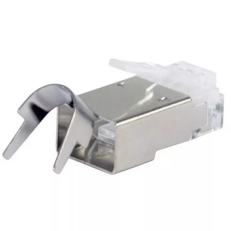 Ekranuotas RJ45 kištukas EQUIP Cat 8.1, vyriškas, sidabrinis, 50 vnt., 11.7×22.5 mm, 3.7 g