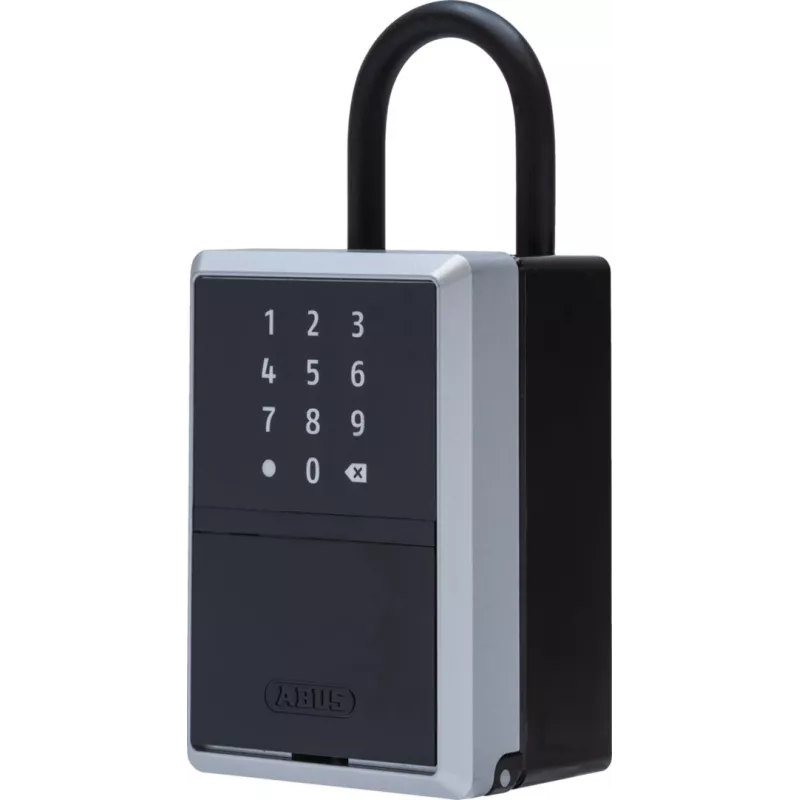 Raktų dėžutė ABUS 797 plieninė juoda sidabrinė kodinė spyna 82,5x63x179mm