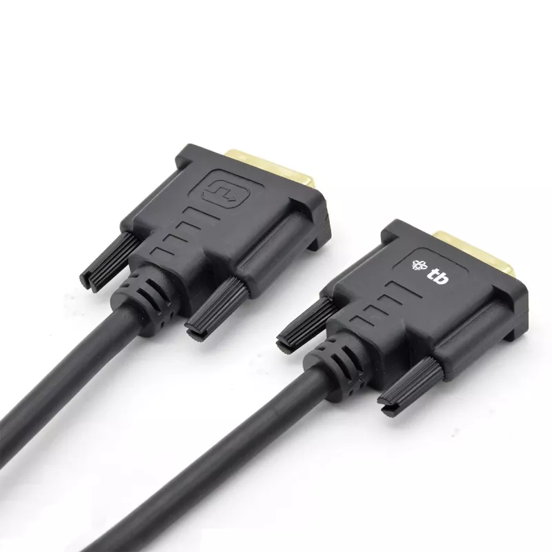 TB MM DVI 24 + 1 kabelis 1,8 M. Juoda, Gold (AKTBXVD24DVI18B)