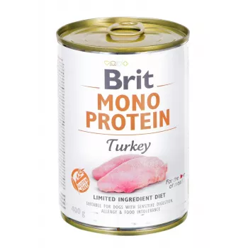 BRIT Mono Protein Turkey - Šlapias šunų maistas - 400 g