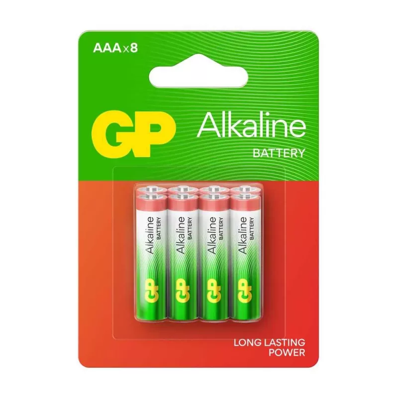 Šarminės AAA baterijos GP Long Lasting Power 1,5 V, pakuotė 20