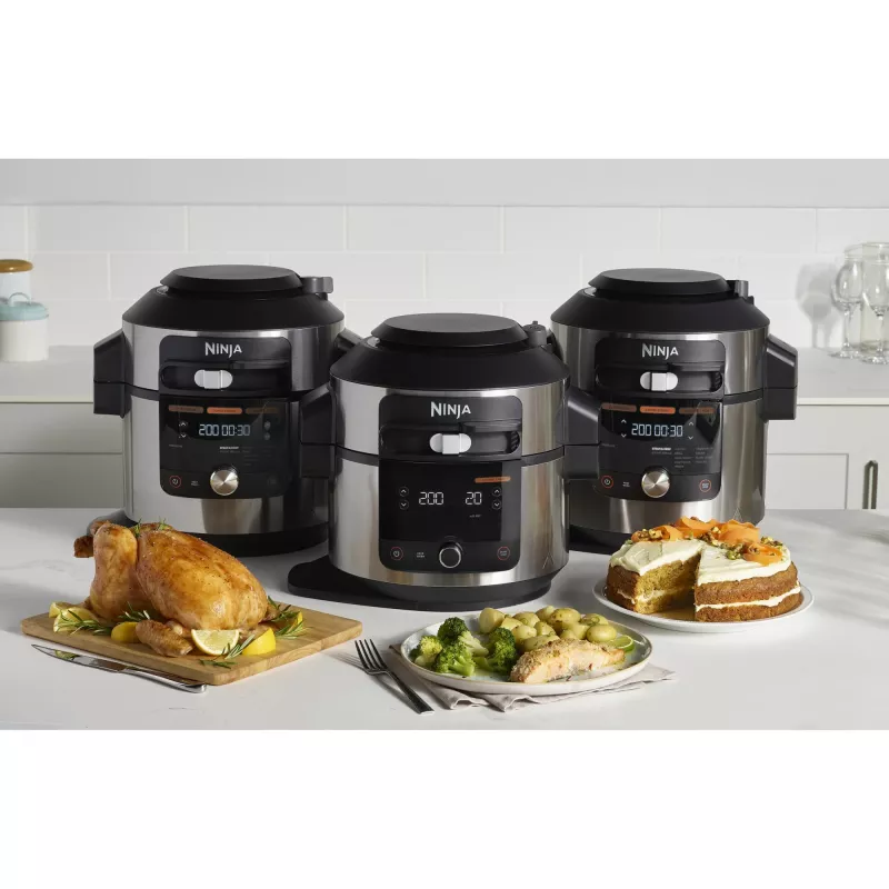 Multi Cooker Ninja OL750EU 7,5 L 1760 W Juodas Nerūdijantis Plienas, 14 Automatinių Programų
