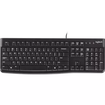 Logitech K120 klaviatūra USB QWERTY ispanų juoda (920-002499)