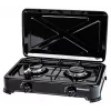 Pastatoma dujinė kaitlentė Ravanson K-02TB [juoda; 2 zonos]