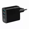 Gembird TA-UC-PDQC30LCD-BK-02 mobile device charger Universal Juoda AC Fast charging vidinis