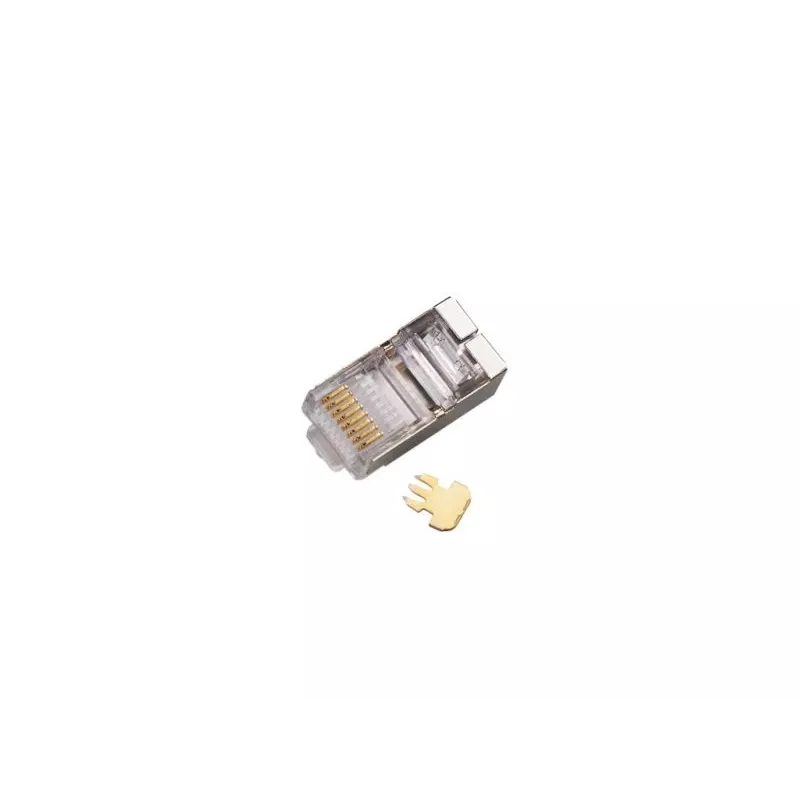 RJ45 STP Cat.5e tiesioginis kištukas Alantec WT116 pakuotė 100 vnt., ekranuota jungtis 8P8C kabeliams