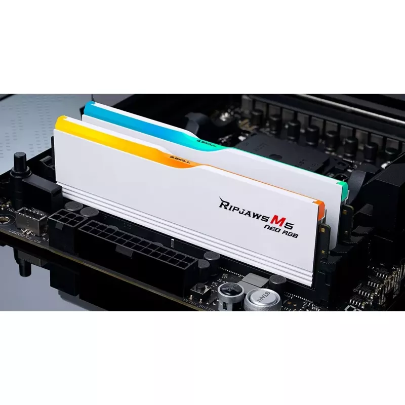 DIMM 64 GB DDR5-6000 (2x 32 GB) Dual-Kit, atmintis balta, F5-6000J3040G32GX2-RM5NRW, Ripjaws M5 Neo, AMD EXPO