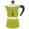 Bialetti Rainbow 0,06 l aliuminio ir termoplastiko žalios spalvos kavavirė