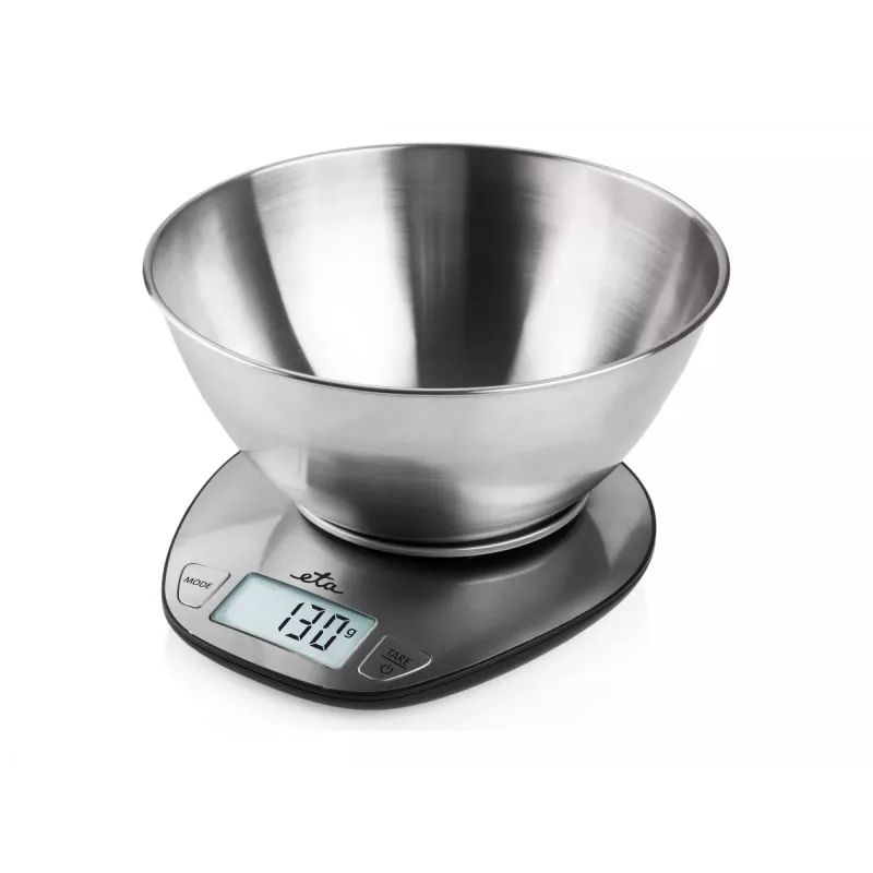 Elektroninė virtuvės svarstyklė ETA Dori nerūdijančio plieno, 5 kg talpa, 1 g tikslumas