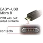 Kabelis DeLOCK EASY-USB 2.0 Type-A kištukas į Micro-B kištuką kampinis 5 m juodas