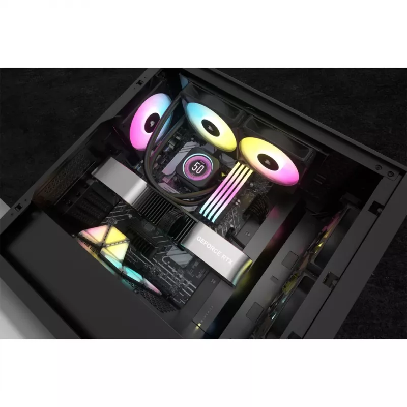 Corsair CW-9060074-WW kompiuterio aušinimo sistema Procesoriaus „viskas viename“ skysčio aušintuvas 12 cm Juoda 1 vnt.