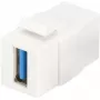DIGITUS Professional DN-93404 - modulinė jungtis - USB3.0 A tipo - gryna balta, RAL 9003 (DN-93404)