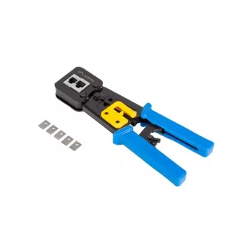Užspaudimo įrankis LANBERG NT-0204 RJ-45 jungtims, juoda/mėlyna, 272×110,5×30 mm, 140 g