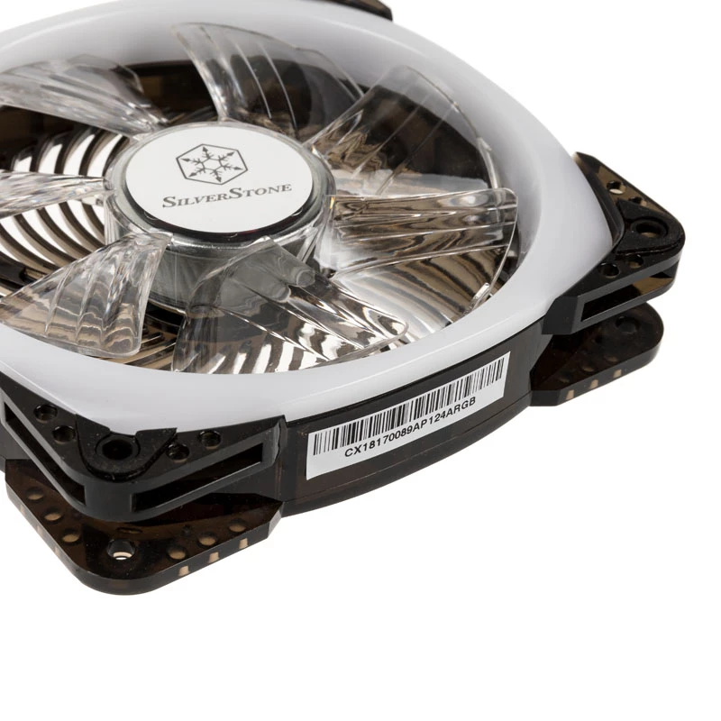 SilverStone SST-AP124-ARGB 120 mm ARGB dėklo ventiliatorius – juodas