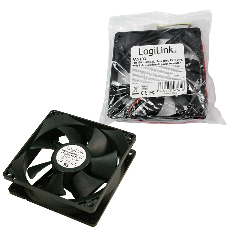 LogiLink FAN103 PC korpuso aušintuvas
